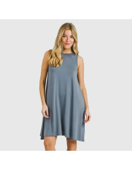 Vestido curto alças viscosa Vestido curto alças viscosa