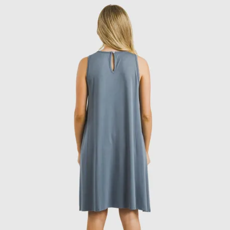 Vestido curto alças viscosa