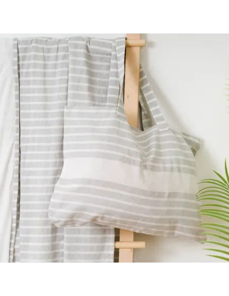 Pack Toalha Pareo + Bolsa Raya algodão