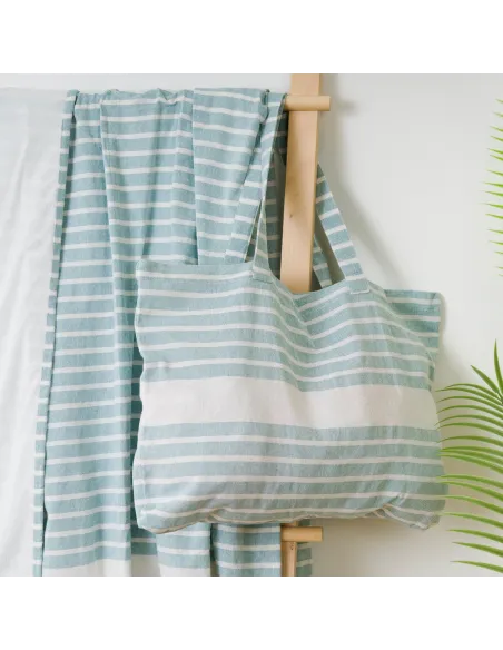 Pack Toalha Pareo + Bolsa Raya algodão