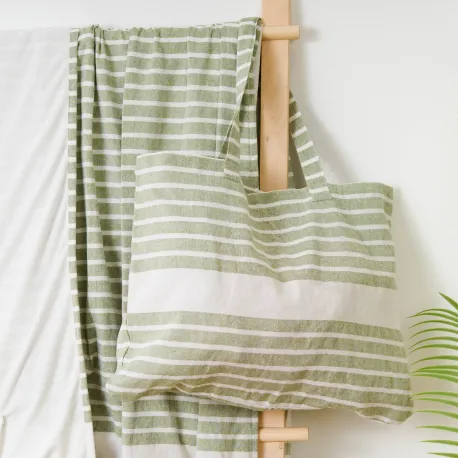 Pack Toalha Pareo + Bolsa Raya algodão