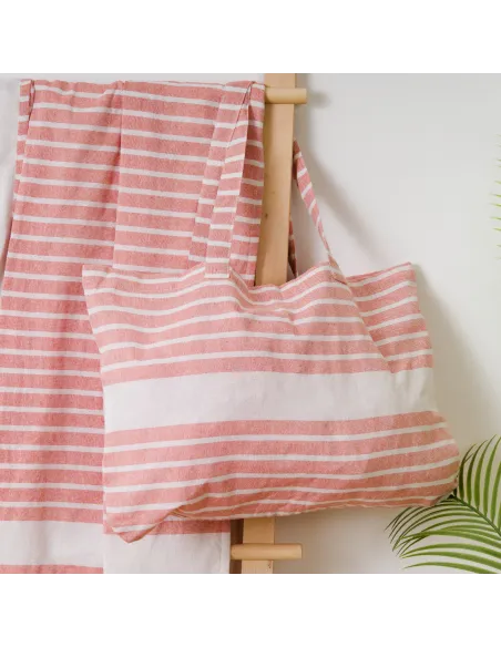 Pack Toalha Pareo + Bolsa Raya algodão