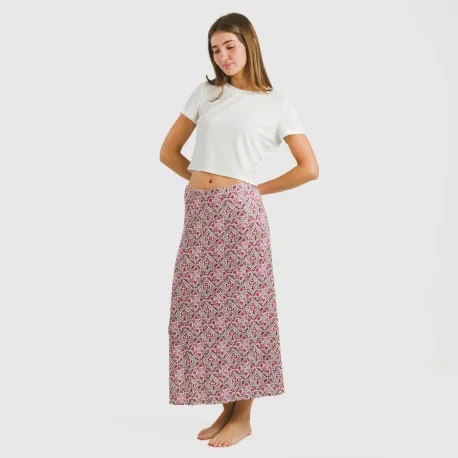 Saia midi soft Malura marsala