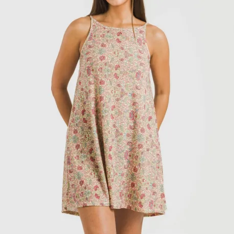 Vestido curto alças crepe Jessica