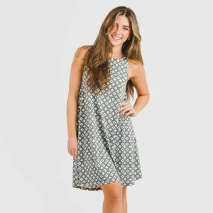 Vestido curto alças crepe Narciso azul indigo 2