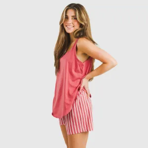 Pijama curto algodão Raya Marsellita bordeaux 2