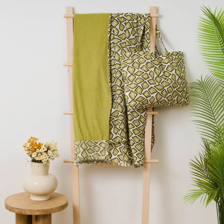 Pack Toalha Pareo + Bolsa Liuvia verde caça