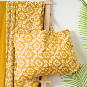 Pack Toalha Pareo + Bolsa Eugenia ocre