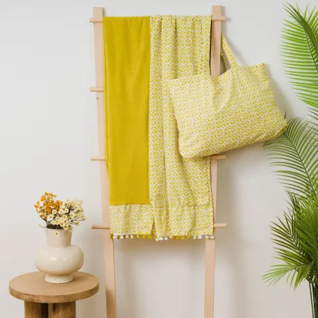 Pack Toalha Pareo + Bolsa Clau lima