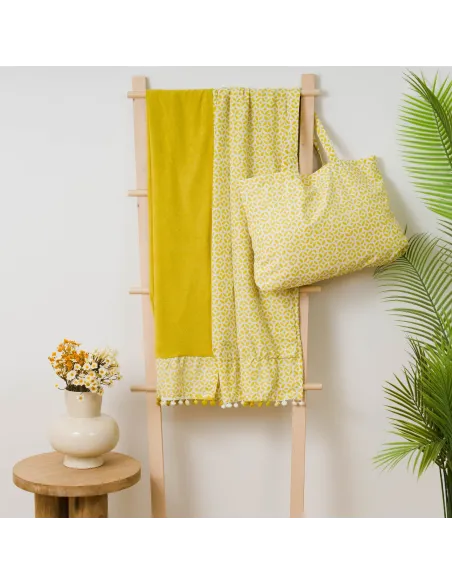 Pack Toalha Pareo + Bolsa Clau lima