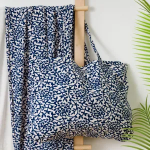 Pack Toalha Pareo + Bolsa Aladero azul