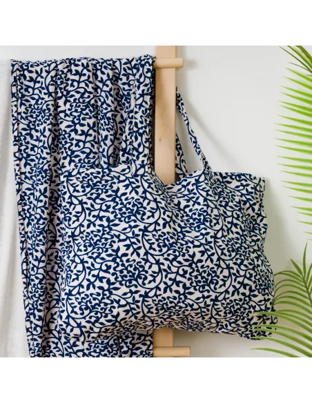 Pack Toalha Pareo + Bolsa Aladero azul