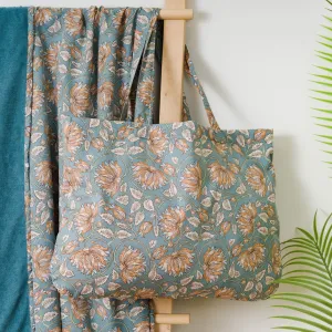 Pack Toalha Pareo + Bolsa Venus água marinha