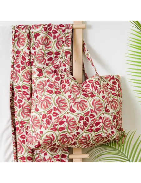 Pack Toalha Pareo + Bolsa Venus marsala