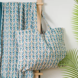 Pack Toalha Pareo + Bolsa Eloina água marinha