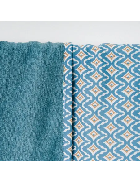 Pack Toalha Pareo + Bolsa Dulcinea água marinha