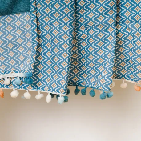 Pack Toalha Pareo + Bolsa Dulcinea água marinha