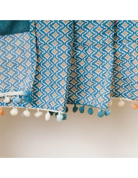 Pack Toalha Pareo + Bolsa Dulcinea água marinha