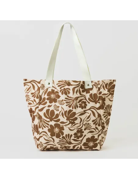 Saco em lona Alexis castanho