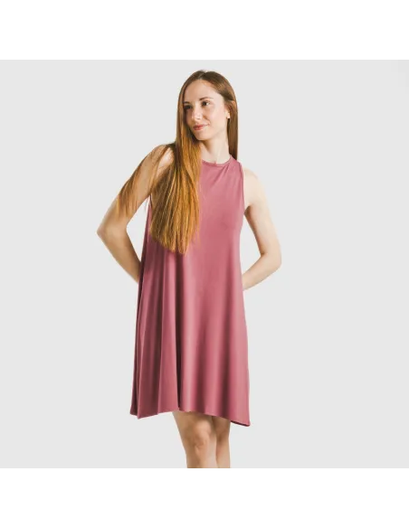 Vestido curto alças viscosa