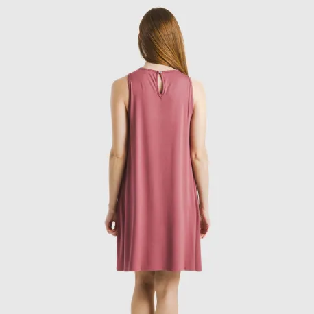 Vestido curto alças viscosa