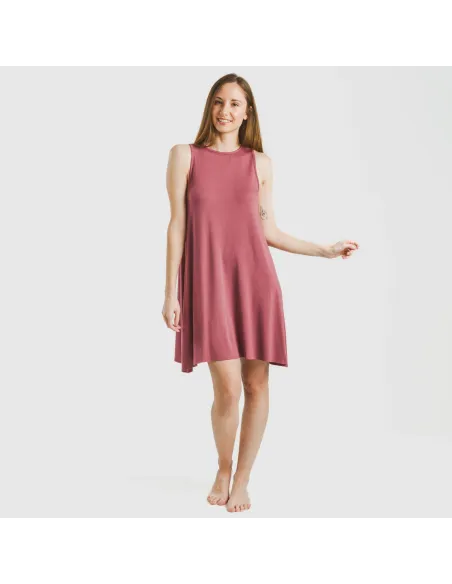 Vestido curto alças viscosa