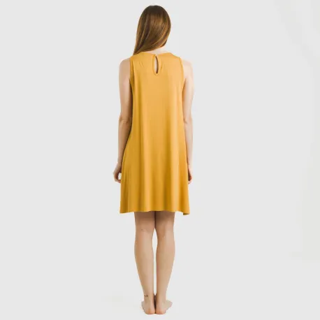 Vestido curto alças viscosa