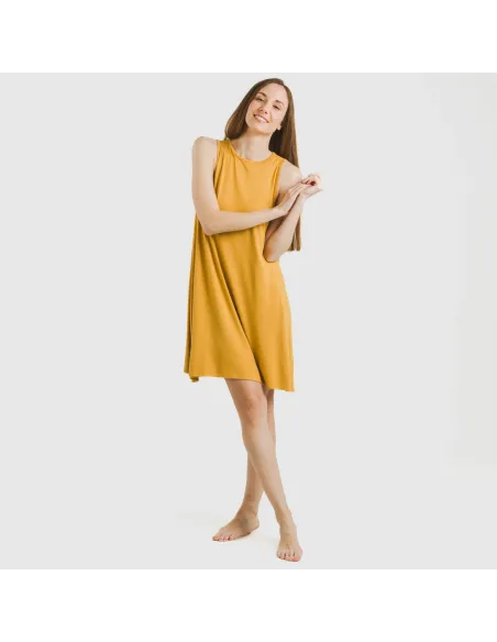 Vestido curto alças viscosa Vestido curto alças viscosa