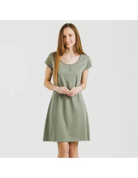 Vestido algodão liso Vestido algodão liso