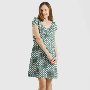 Vestido algodão Narciso azul indigo 2