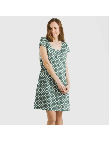 Vestido algodão Narciso azul indigo Vestido algodão Narciso azul indigo