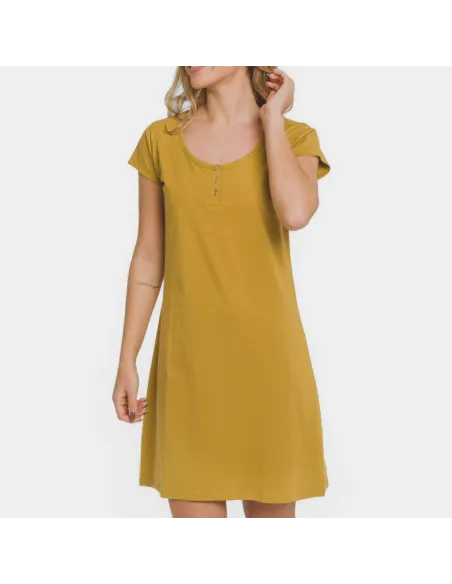 Vestido algodão liso Vestido algodão liso