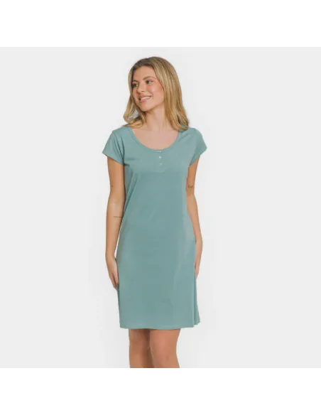 Vestido algodão liso Vestido algodão liso