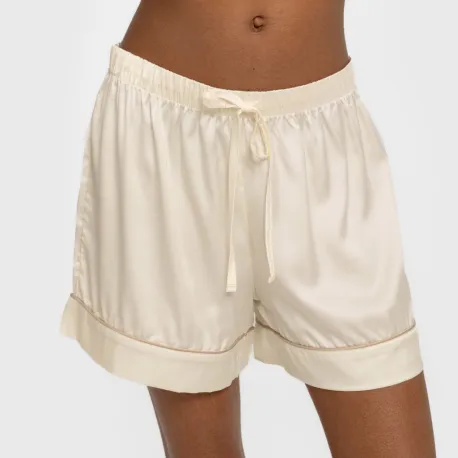 Pijama curto de manga curta Saten Friday liso