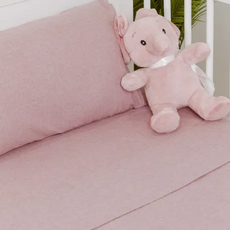 Jogo de lençóis flanela cama bebé