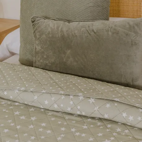 Colcha bouti Universo cinza