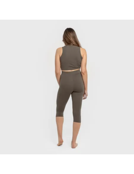 Top alças algodão desportivo liso