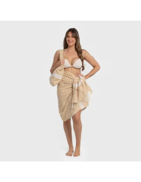 Pack Toalha Pareo + Bolsa Raya algodão