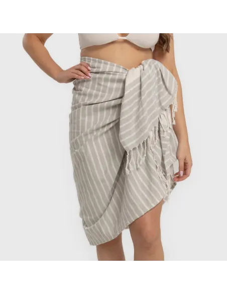 Pack Toalha Pareo + Bolsa Raya algodão