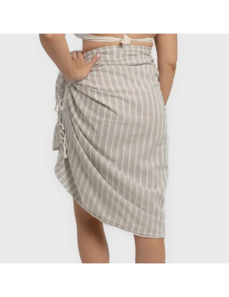 Pack Toalha Pareo + Bolsa Raya algodão