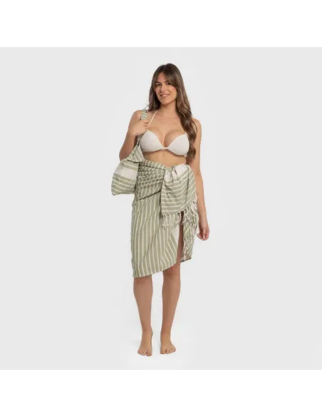 Pack Toalha Pareo + Bolsa Raya algodão Pack Toalha Pareo + Bolsa Raya algodão