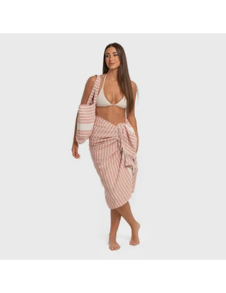 Pack Toalha Pareo + Bolsa Raya algodão