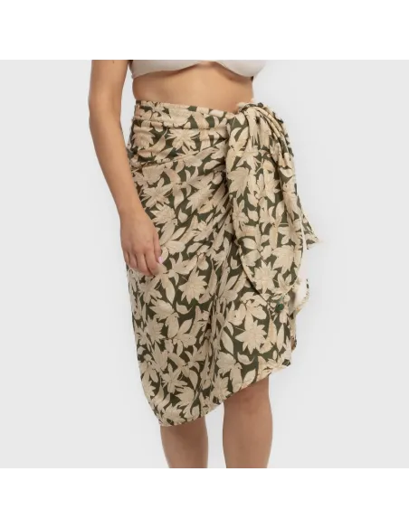 Pack Toalha Pareo + Bolsa Charamo verde caça