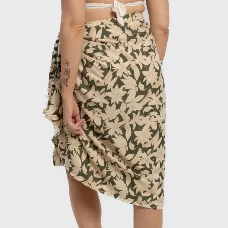 Pack Toalha Pareo + Bolsa Charamo verde caça