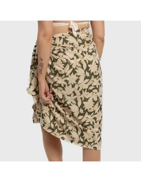 Pack Toalha Pareo + Bolsa Charamo verde caça