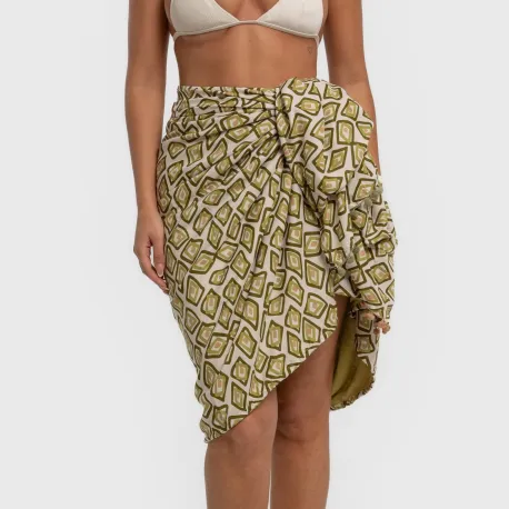 Pack Toalha Pareo + Bolsa Liuvia verde caça