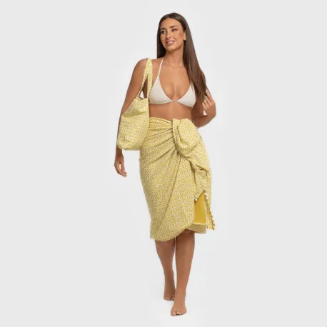 Pack Toalha Pareo + Bolsa Clau lima