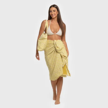 Pack Toalha Pareo + Bolsa Clau lima