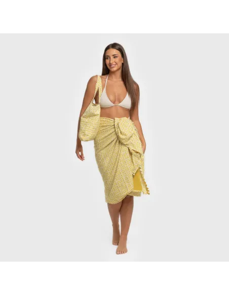 Pack Toalha Pareo + Bolsa Clau lima