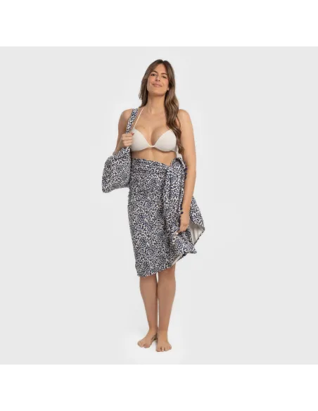 Pack Toalha Pareo + Bolsa Aladero azul